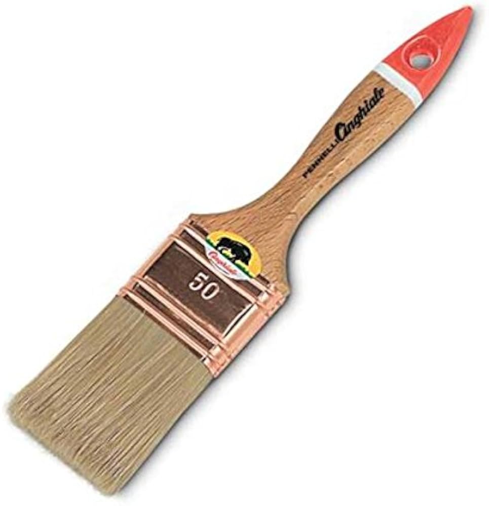 Pennello Cinghiale Manico Legno per Smalti a Solvente