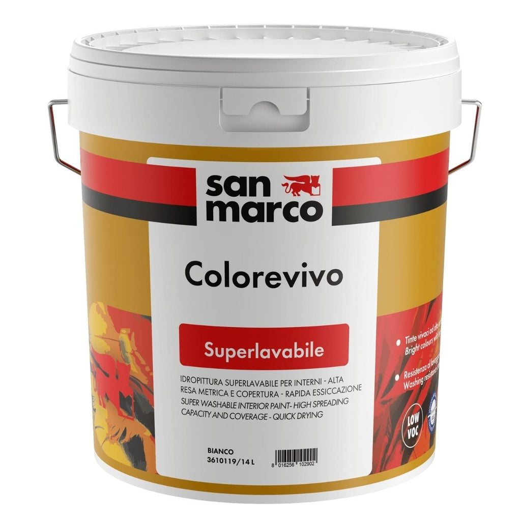 idropittura superlavabile per interni Colorevivo di San Marco - Base Biancovivo