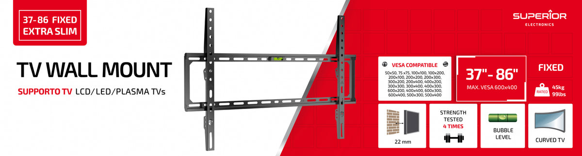 Supporto TV 37-86 Fixed Extra Slim