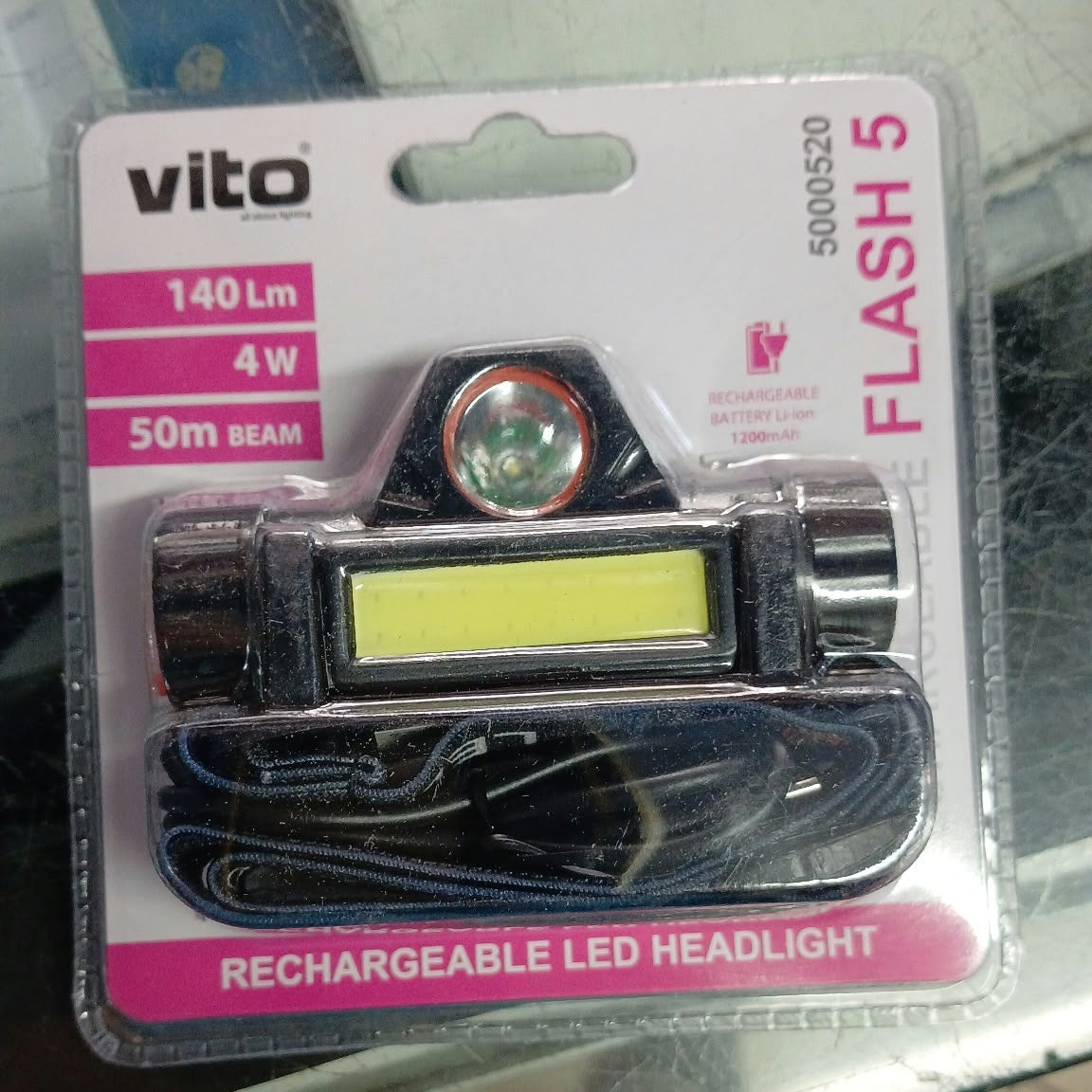 Torcia da fronte VITO 3W + 1W
