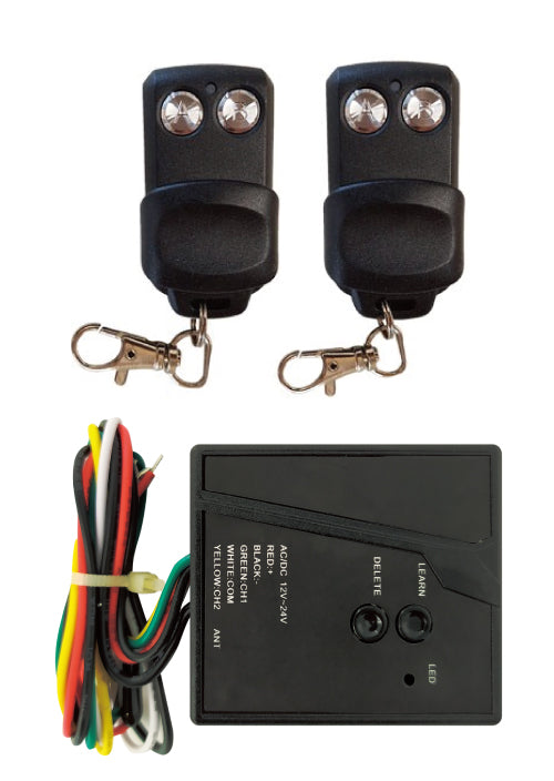Kit Indoor da interno a due canali 433 MHz per automatizzare serrande, cancelli, box, irrigazione e illuminazione