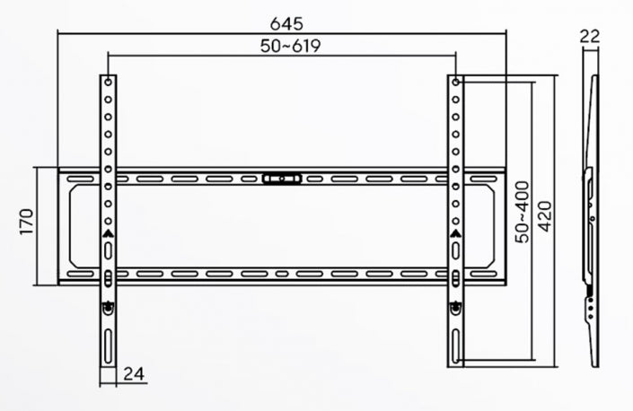 Supporto TV 37-86 Fixed Extra Slim