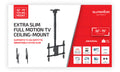 Supporto TV 32-75 da Soffitto Orientabile Extra Slim